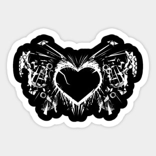 Black Hearts Reign Sticker